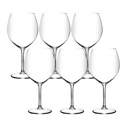 Jogo 6 Taças 750ml Crex em Cristal Ecológico Bohemia